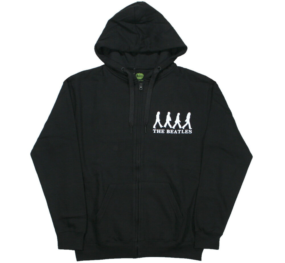 The Beatles / Abbey Road Zipped Hoodie (Black) - ザ・ビートルズ ジップ フード パーカ