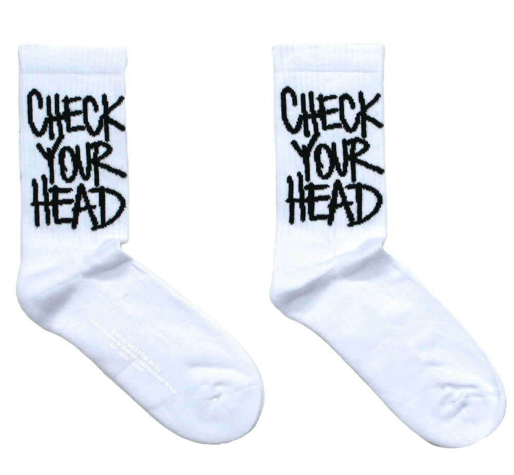 Beastie Boys / Check Your Head Terry Socks (White) - ビースティ・ボーイズ ソックス