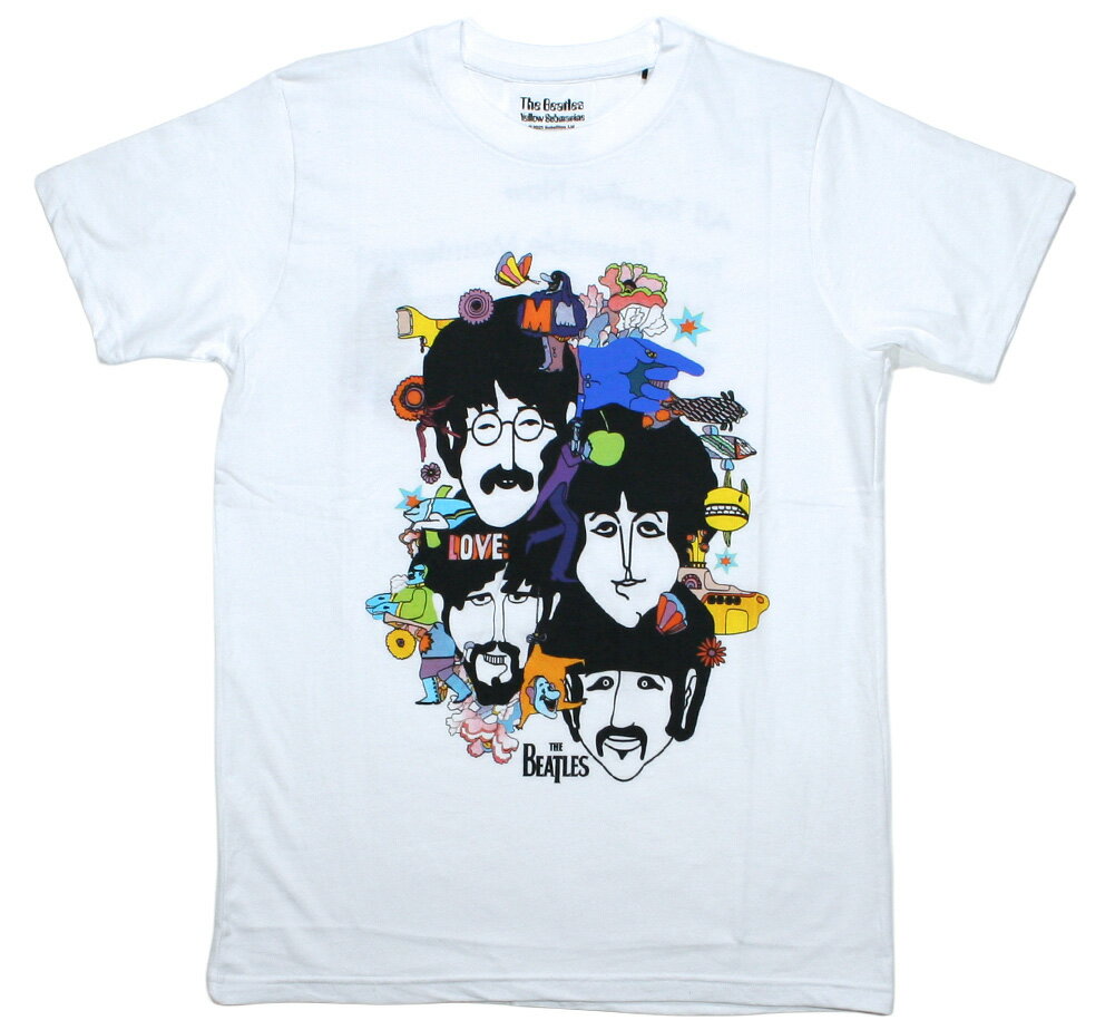 The Beatles / Yellow Submarine Tee 8 (White) - ザ・ビートルズ Tシャツ