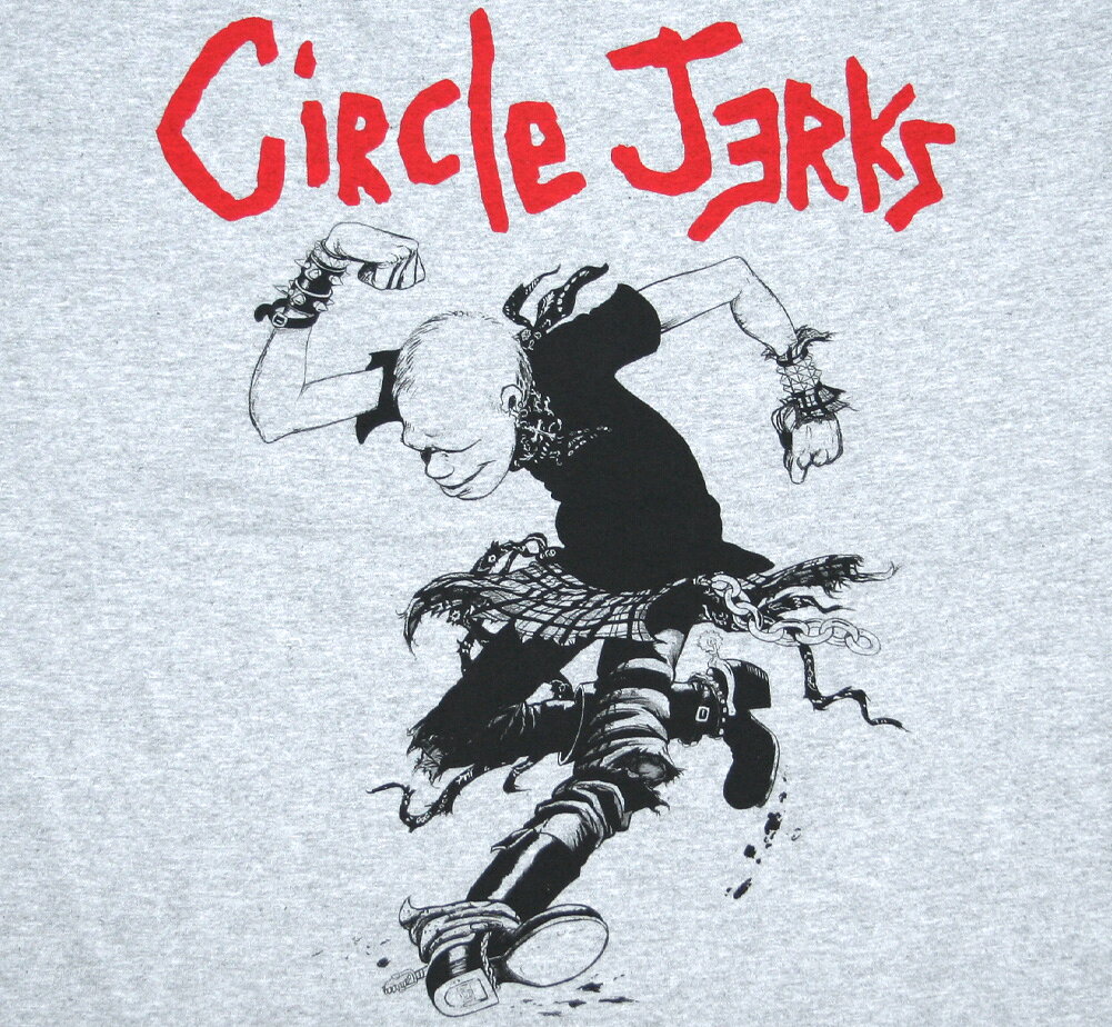 Circle Jerks / Skank Man Tee (Heather Grey) - サークル・ジャークス Tシャツ