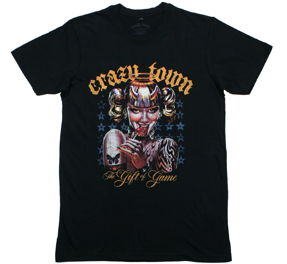Rakuten - Crazy Town / The Gift of Game Tee (Black) [Premium Carbon] - クレイジー・タウン Tシャツ プレミアム・カーボン