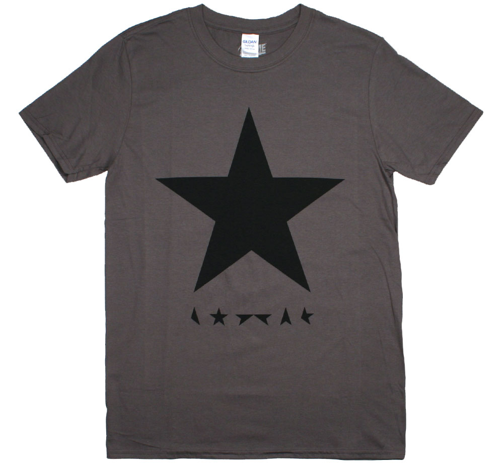 David Bowie / ★(Blackstar) Tee 3 (Grey) - デヴィッド・ボウイ Tシャツ