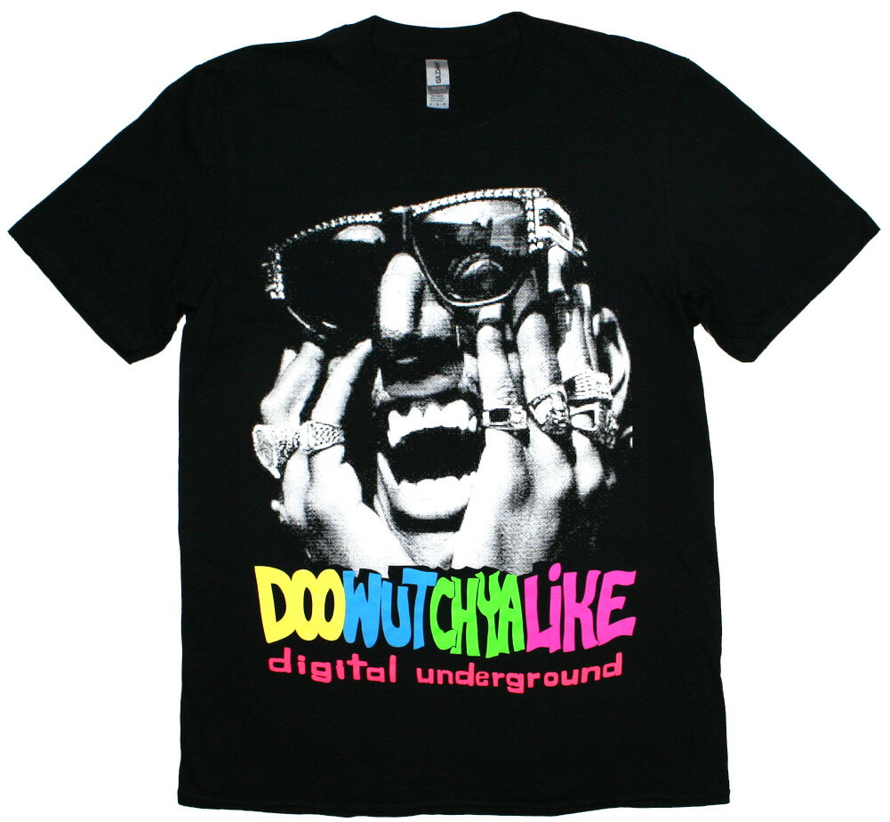 Digital Underground / Doowutchyalike Tee (Black) - デジタル・アンダーグラウンド Tシャツ