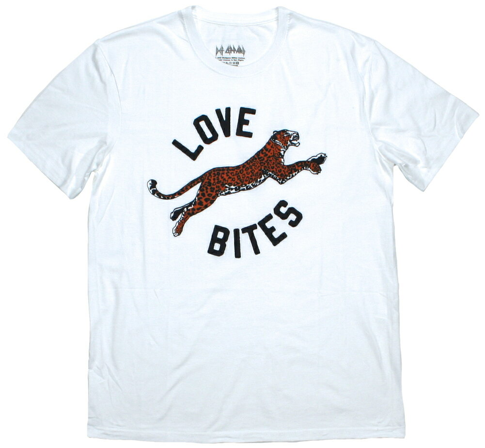 Rakuten - Def Leppard / Love Bites Tee 1 (White) - デフ・レパード Tシャツ
