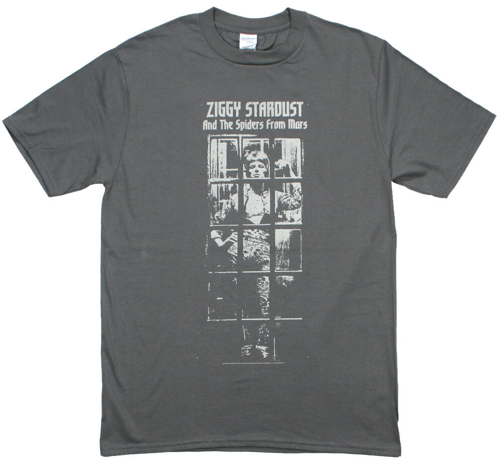 David Bowie / The Rise and Fall of Ziggy Stardust and the Spiders from Mars Tee 7 (Charcoal) - デヴィッド・ボウイ Tシャツ