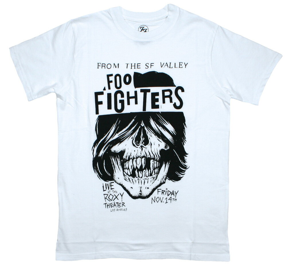 Foo Fighters / Live at The Roxy Theater Tee (White) - フー・ファイターズ Tシャツ