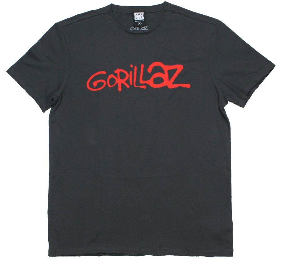 Rakuten - [Amplified] Gorillaz / Logo Tee (Charcoal) - [アンプリファイド] ゴリラズ Tシャツ