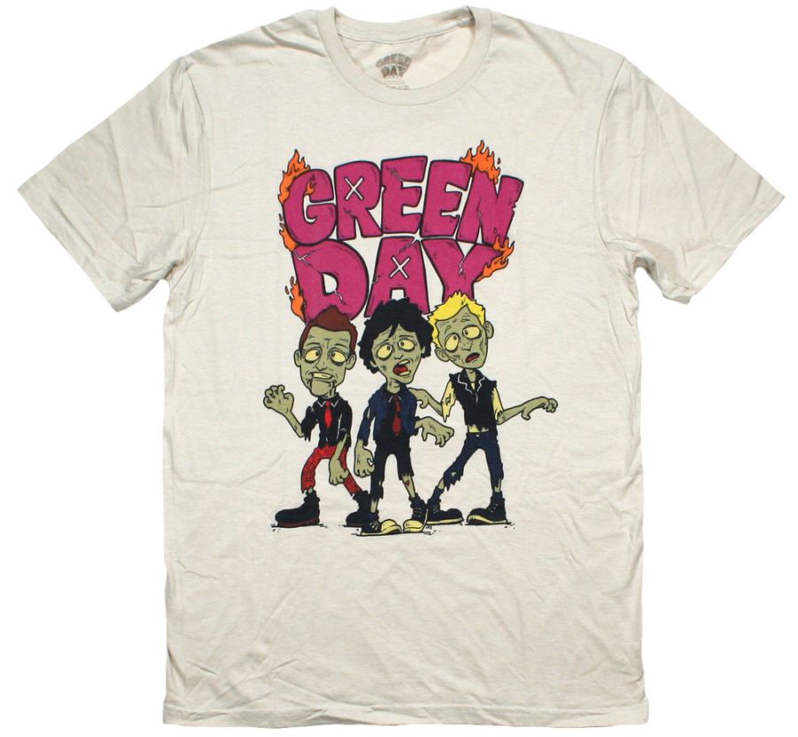 Green Day / Walking Zombies Tee (Sand) - グリーン・デイ Tシャツ