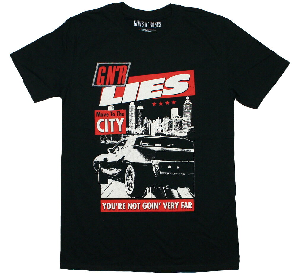 Guns N' Roses / Lies – Move to the City Tee (Black) - ガンズ・アンド・ローゼズ Tシャツ