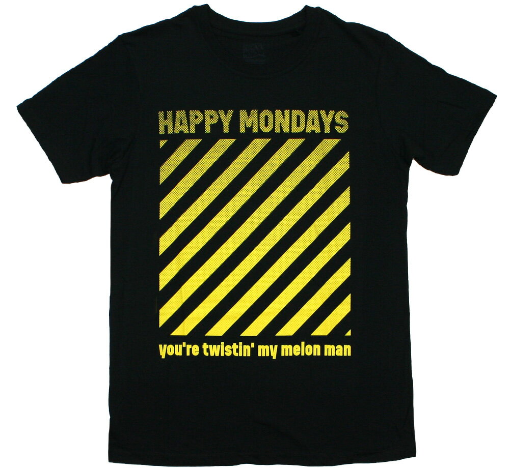 Punk - Happy Mondays / Step On Tee (Black) - ハッピー・マンデーズ Tシャツ