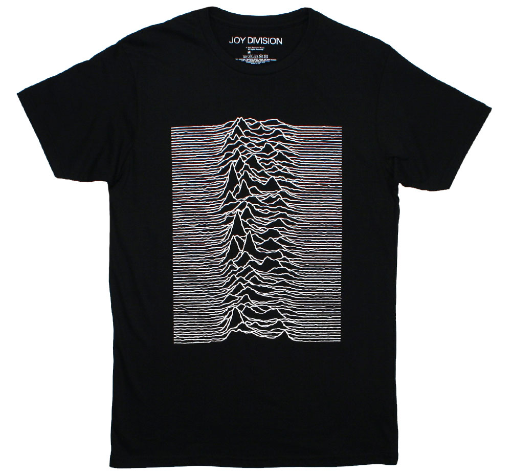 Joy Division / Unknown Pleasures Tee 4 (Black) - ジョイ ディヴィジョン Tシャツ