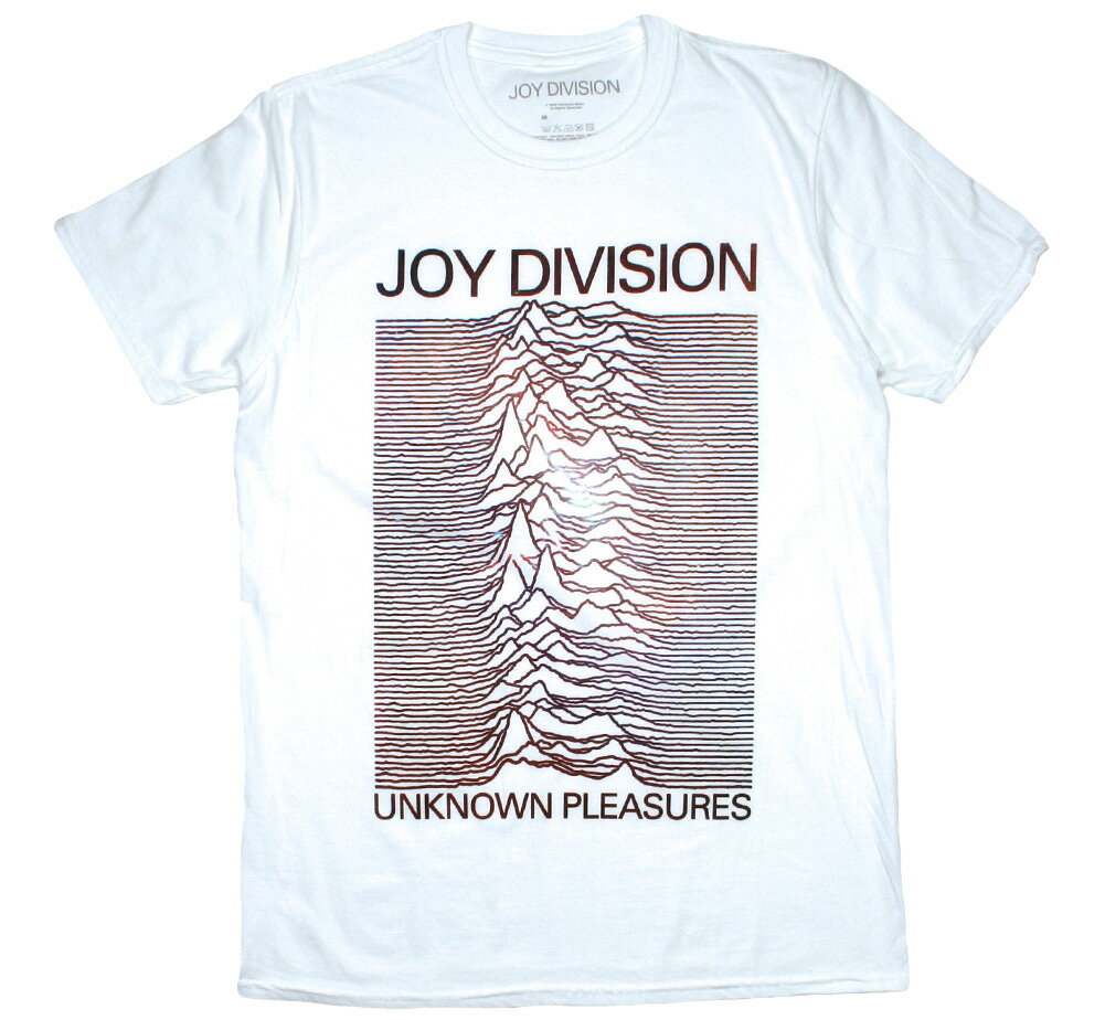 Joy Division / Unknown Pleasures Tee 9 (White/Gradient) - ジョイ ディヴィジョン Tシャツ