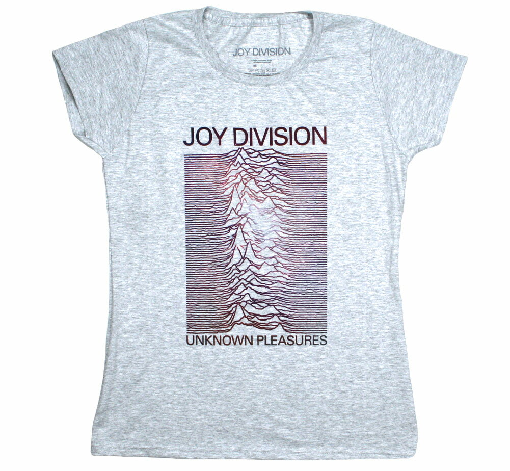 Joy Division / Unknown Pleasures Womens Tee 13 (Heather Grey) - ジョイ ディヴィジョン Tシャツ