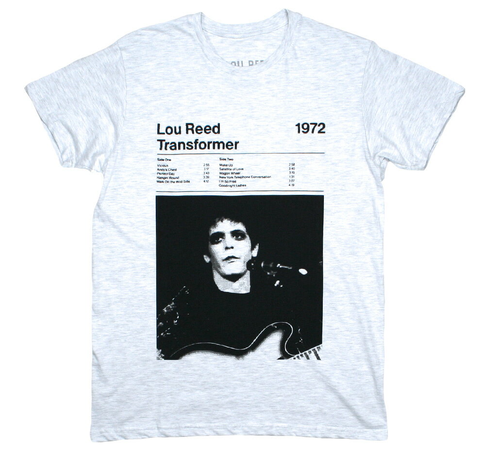 Lou Reed / Transformer Tee 5 (Marl Grey) - [E[h TVc