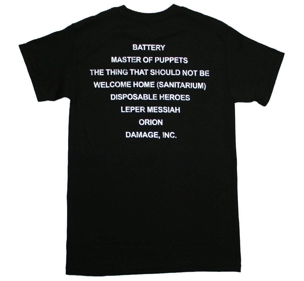 Metallica / Master of Puppets Tee (Black) - メタリカ Tシャツ