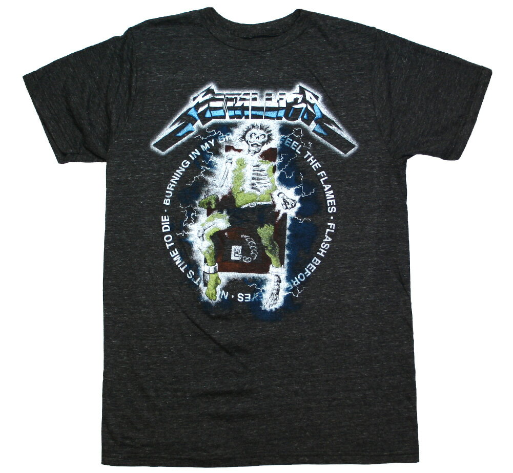 Metallica / Ride The Lightning Tee (Charcoal Grey) - ^J TVc