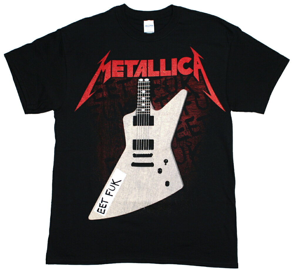 Metallica / James Hetfield's Guitar Tee (Black) - メタリカ Tシャツ / ジェイムズ・ヘットフィールド Tシャツ