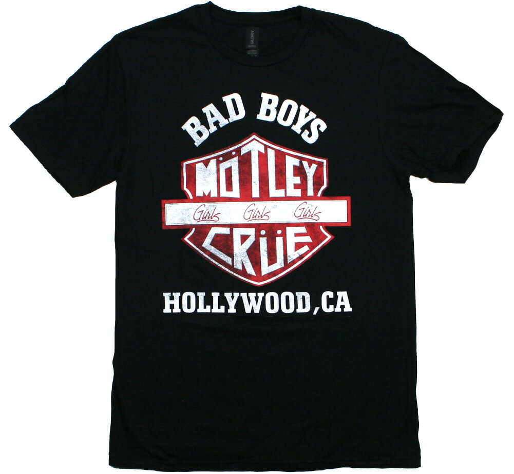 Rakuten - Mötley Crüe / Bad Boys Shield Tee (Black) - モトリー・クルー Tシャツ