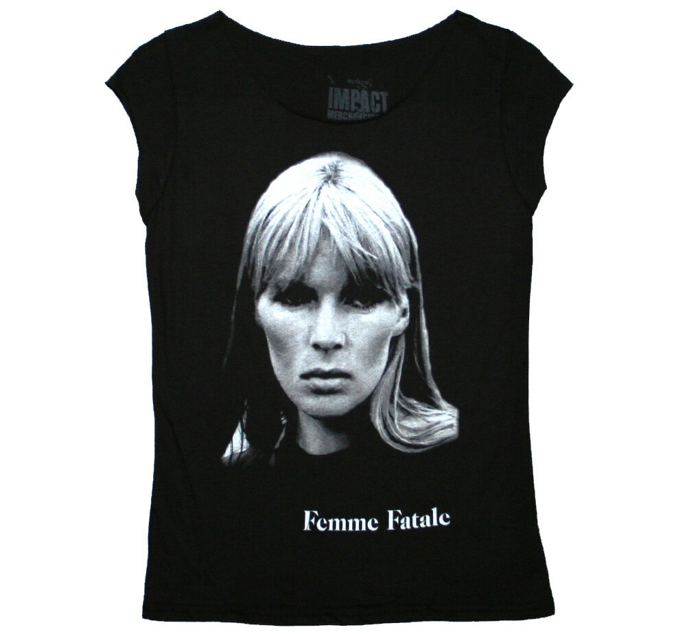 The Velvet Underground ＆ Nico / Femme Fatale Cut Tee (Vintage Black) (Womens) - ヴェルヴェット・アンダーグラウンド ＆ ニコ Tシャツ