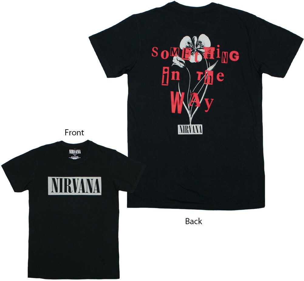 Rakuten - Nirvana / Something in the Way Tee (Black) [Premium Carbon] - ニルヴァーナ Tシャツ プレミアム・カーボン