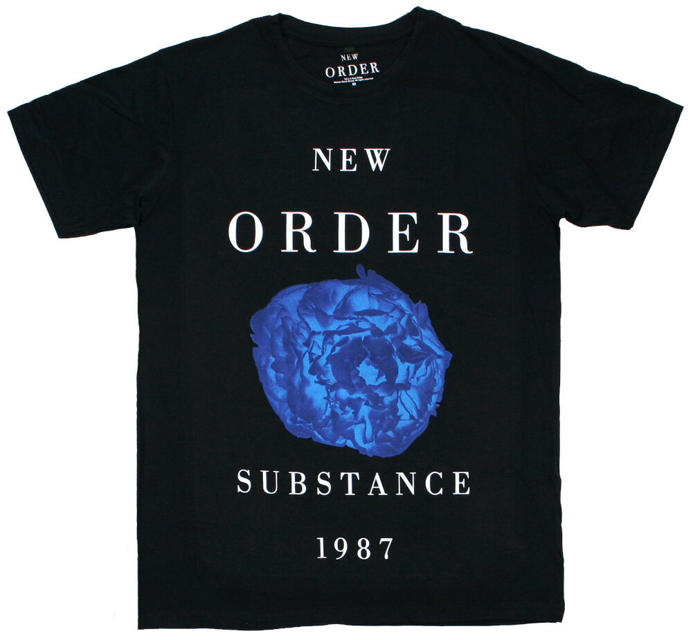 New Order / Substance 1987 Tee 4 (Black) [Premium Carbon] - ニュー・オーダー Tシャツ プレミアム・カーボン