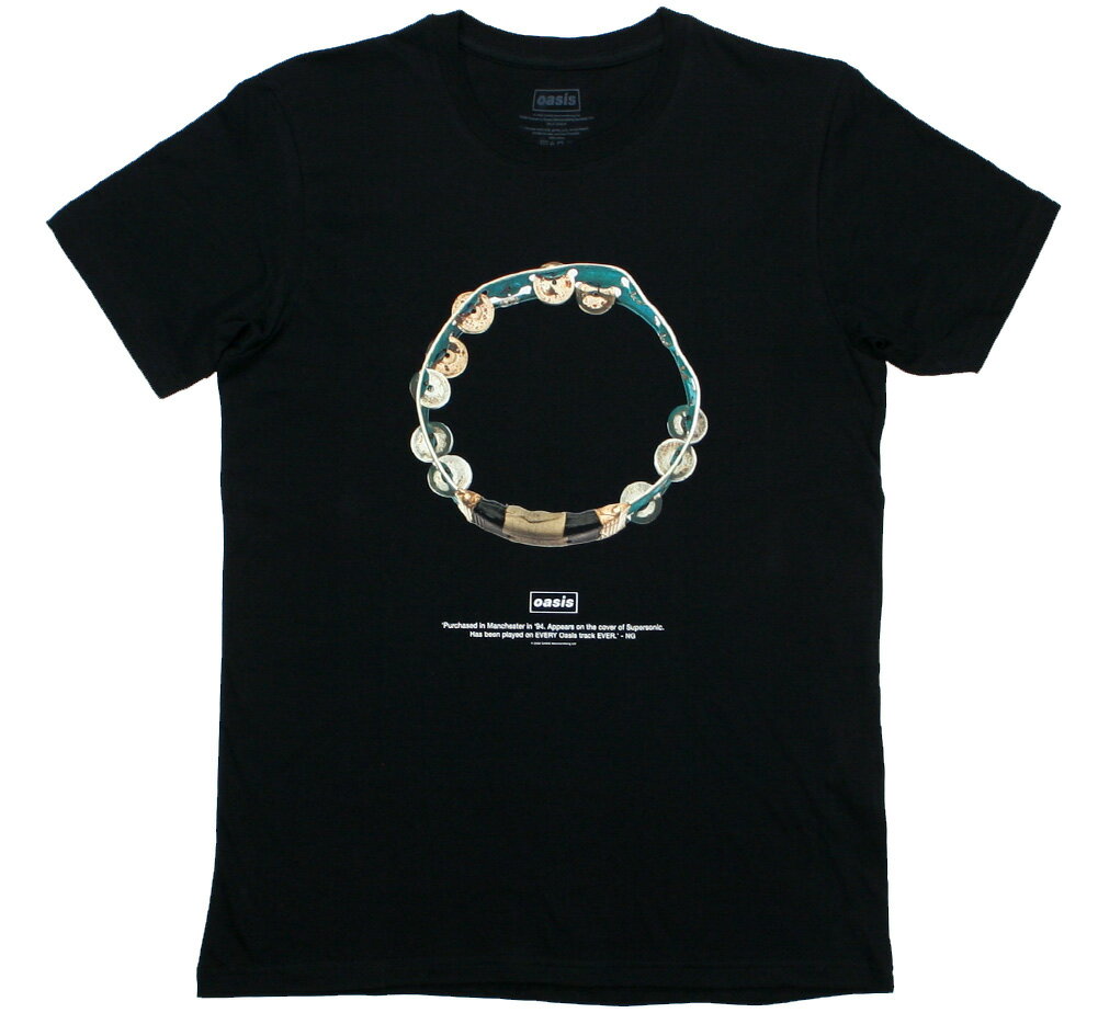 Rakuten - Oasis / Tambourine Tee 2 (Black) - オアシス Tシャツ
