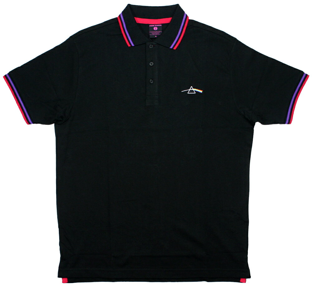 乐天商城 - Pink Floyd / The Dark Side of the Moon Polo Shirt (Black) - ピンク・フロイド ポロシャツ