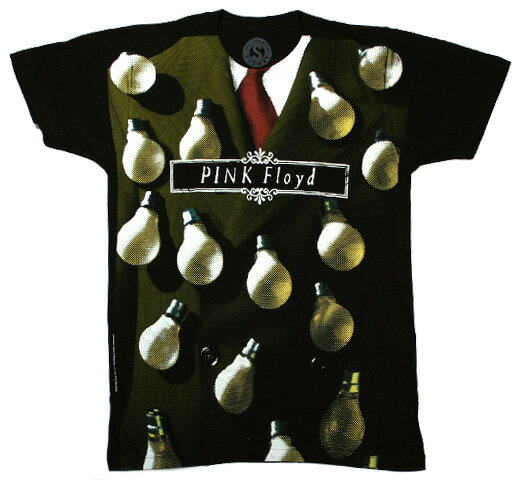 Pink Floyd / Light Bulb Suit Tee (Black) - ピンク・フロイド Tシャツ