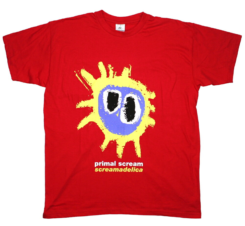 Primal Scream / Screamadelica Tee 2 (Red) - プライマル・スクリーム Tシャツ