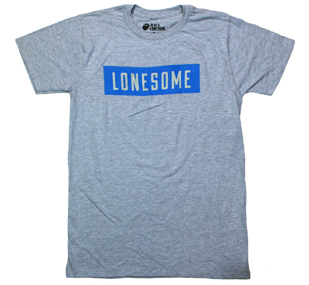 The Rolling Stones / Lonesome Block Text Tee (Grey) - ザ・ローリング・ストーンズ Tシャツ