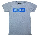 The Rolling Stones / Lonesome Block Text Tee (Grey) - ザ ローリング ストーンズ Tシャツ