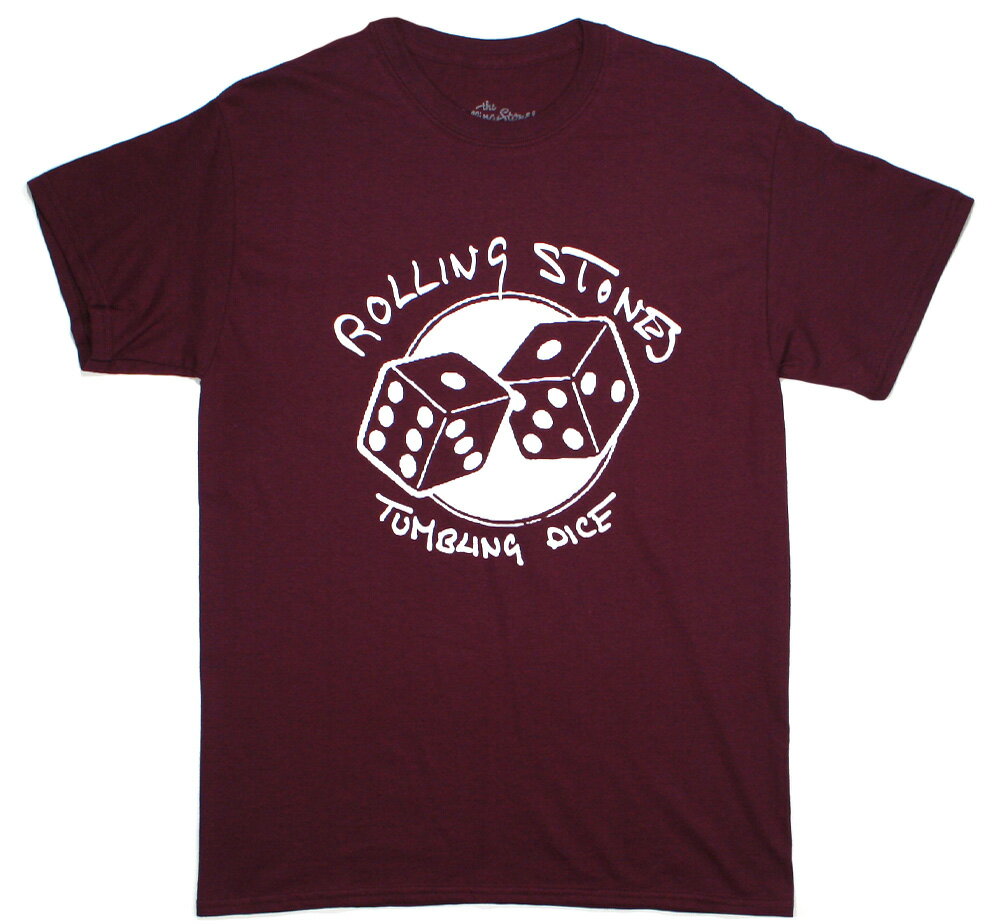 The Rolling Stones / Tumbling Dice Tee (Maroon Red) - UE[OEXg[Y TVc