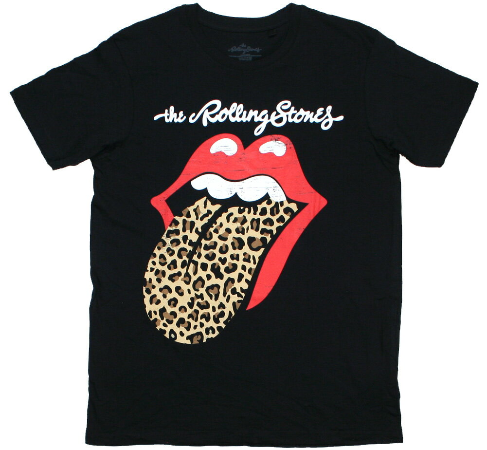 The Rolling Stones / Leopard Tongue Tee (Black) - ザ・ローリング・ストーンズ Tシャツ