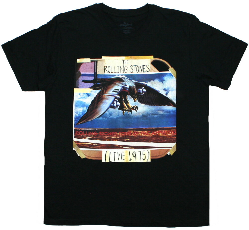 Rakuten - The Rolling Stones / L.A. Friday Live 1975 Tee (Black) - ザ・ローリング・ストーンズ Tシャツ
