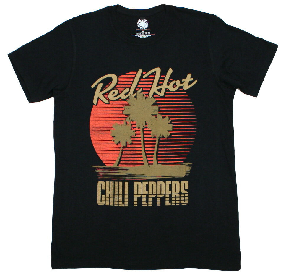 乐天商城 - Red Hot Chili Peppers / Asterisk Palm Tree Tee 2 (Black) [Premium Carbon] - レッド・ホット・チリ・ペッパーズ Tシャツ プレミアム・カーボン