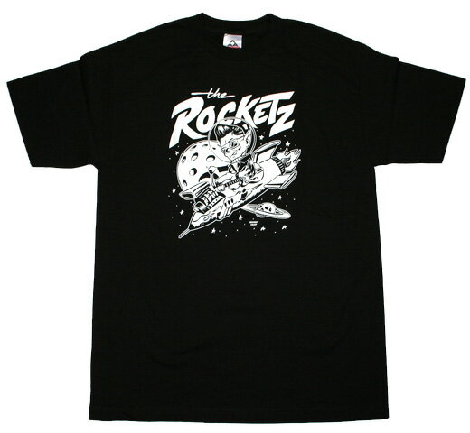 The Rocketz / Spaceship Tee (Black) - ロケッツ Tシャツ