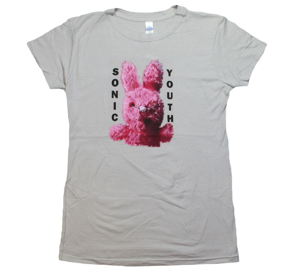 Sonic Youth / Dirty Bunny Tee (Grey) (Womens) - ソニック ユース Tシャツ