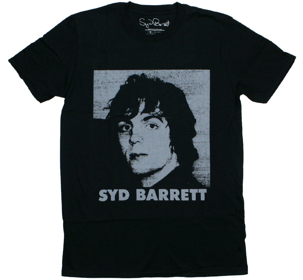 Syd Barrett / Headshot Portrait Tee (Black) - シド・バレット Tシャツ