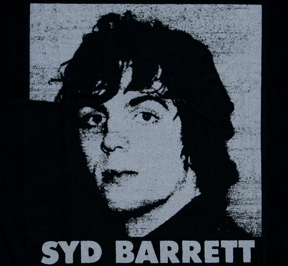 Syd Barrett / Headshot Portrait Tee (Black) - シド・バレット Tシャツ