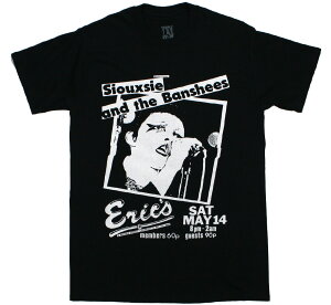 Siouxsie and the Banshees / Concert Poster Tee (Black) - スージー・アンド・ザ・バンシーズ Tシャツ