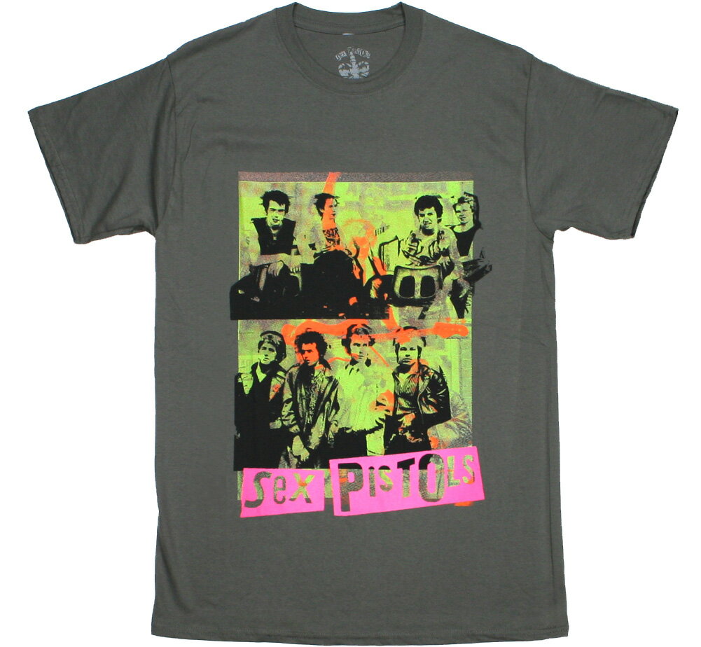 Sex Pistols / Photo Montage Tee (Charcoal Grey) - セックス・ピストルズ Tシャツ