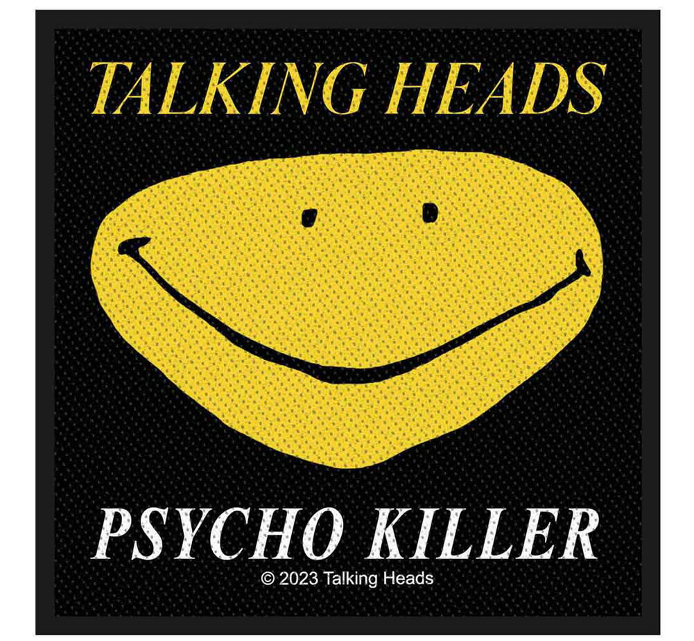 Talking Heads / Psycho Killer UK Edition Woven Patch - トーキング・ヘッズ ワッペン