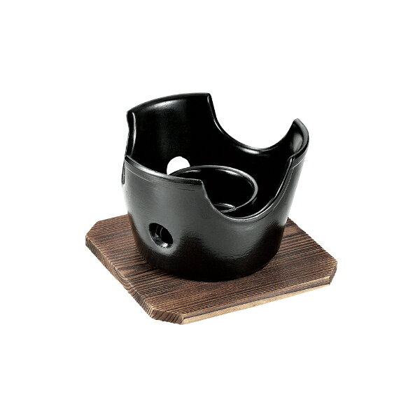 パール金属 和ごころ懐石 陶器製丸型コンロ 木台付 HB-5218 [PEARL]のサムネイル