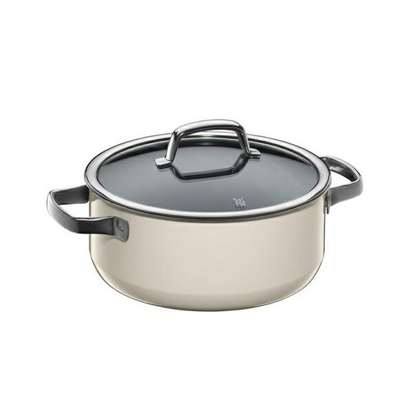 WMF フュージョンテック ミネラル ローキャセロール 24cm MQ ミルキークォーツ W0516655290 [ヴェーエムエフ/Fusiontec Mineral/Milky Quartz/無水調理/IH対応/満水容量:4.4L]