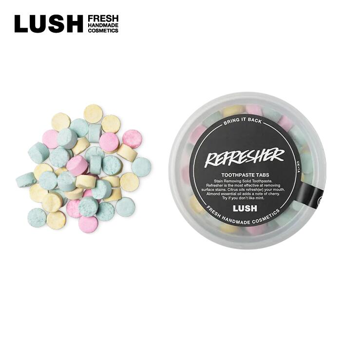 LUSH ラッシュ 公式 リフレッシャー トゥース タブレット 歯磨き オーラルケア マウス デンタル 口臭 シトラス キシリトール おいしい プチギフト 携帯 コスメ