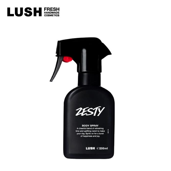 LUSH ラッシュ 公式 ゼスティ ボディスプレー フレグランス 香水 コロン ライム ネロリ フランキンセンス 柑橘系 ウッディ いい匂い プレゼント向け アロマ コスメ