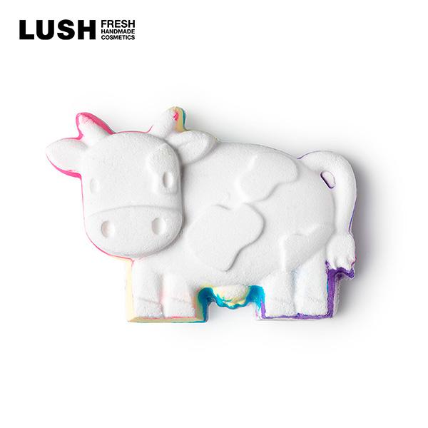 LUSH ラッシュ 公式 トビーズマジックカウ バスボム 発泡 入浴剤 オレンジ ココナッツ カラフル 虹 いい匂い 子供 ハンドメイド プレゼント プチギフト コスメ