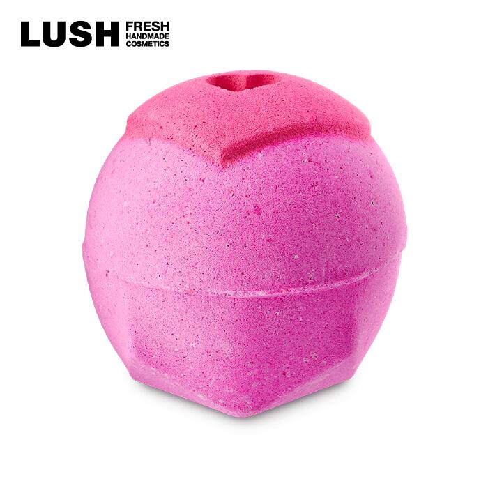 LUSH ラッシュ 公式 ウィスパリングハート バスボム 入浴剤 プレゼント向け ベルガモット オレンジ 柑橘系 保湿 かわいい ハンドメイド ヴィーガン 自然由来 コスメ