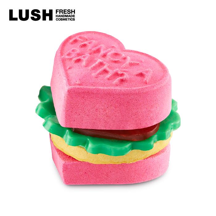 LUSH ラッシュ 公式 ラブバーガー ギフト バスボム バブルバー 入浴剤 泡風呂 ソープ プレゼント向け かわいい ハンドメイド ヴィーガン 自然派 コスメ ラッピング