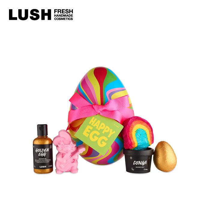 LUSH ラッシュ 公式 ハッピーエッグギフト バスボム バブルバー 入浴剤 石鹸 ソープ シャワージェル イースター 限定 たまご かわいい コスメ コフレ セット